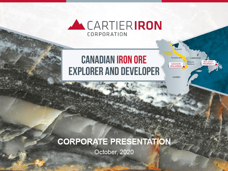 Cartier Iron- Gagnon Holdings Presentation